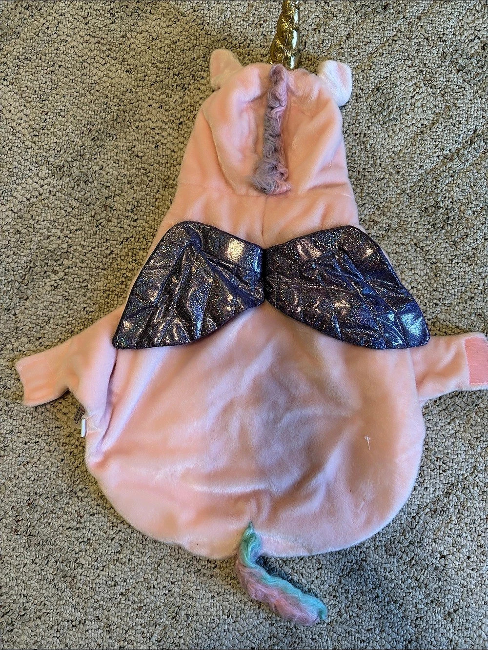 Pink & Purple Unicorn Dog Costume